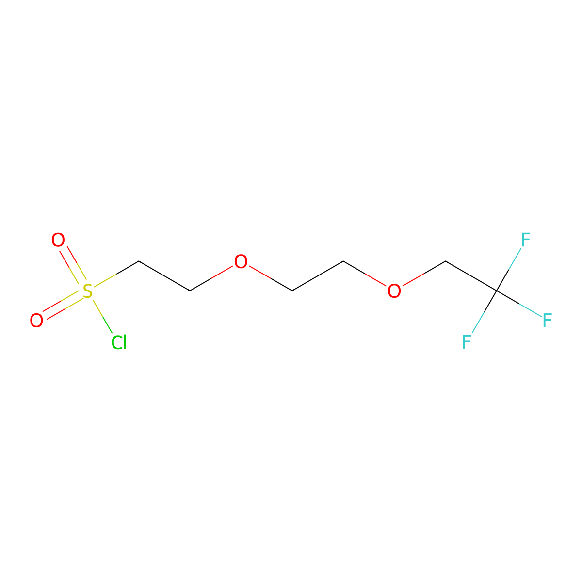 2-(2-(2,2,2-Trifluoroethoxy)ethoxy)ethane-1-sulfonyl chloride molecular structure, CAS 1343683-22-6
