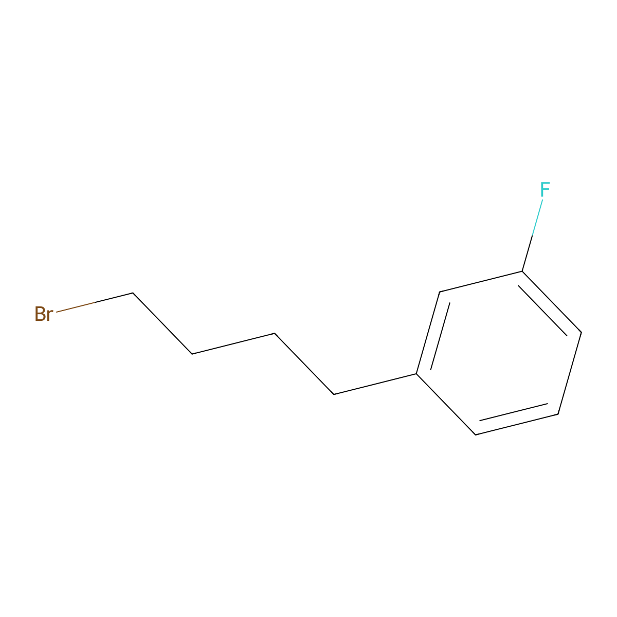 1-(4-Bromobutyl)-3-fluorobenzene molecular structure, CAS 1343688-24-3