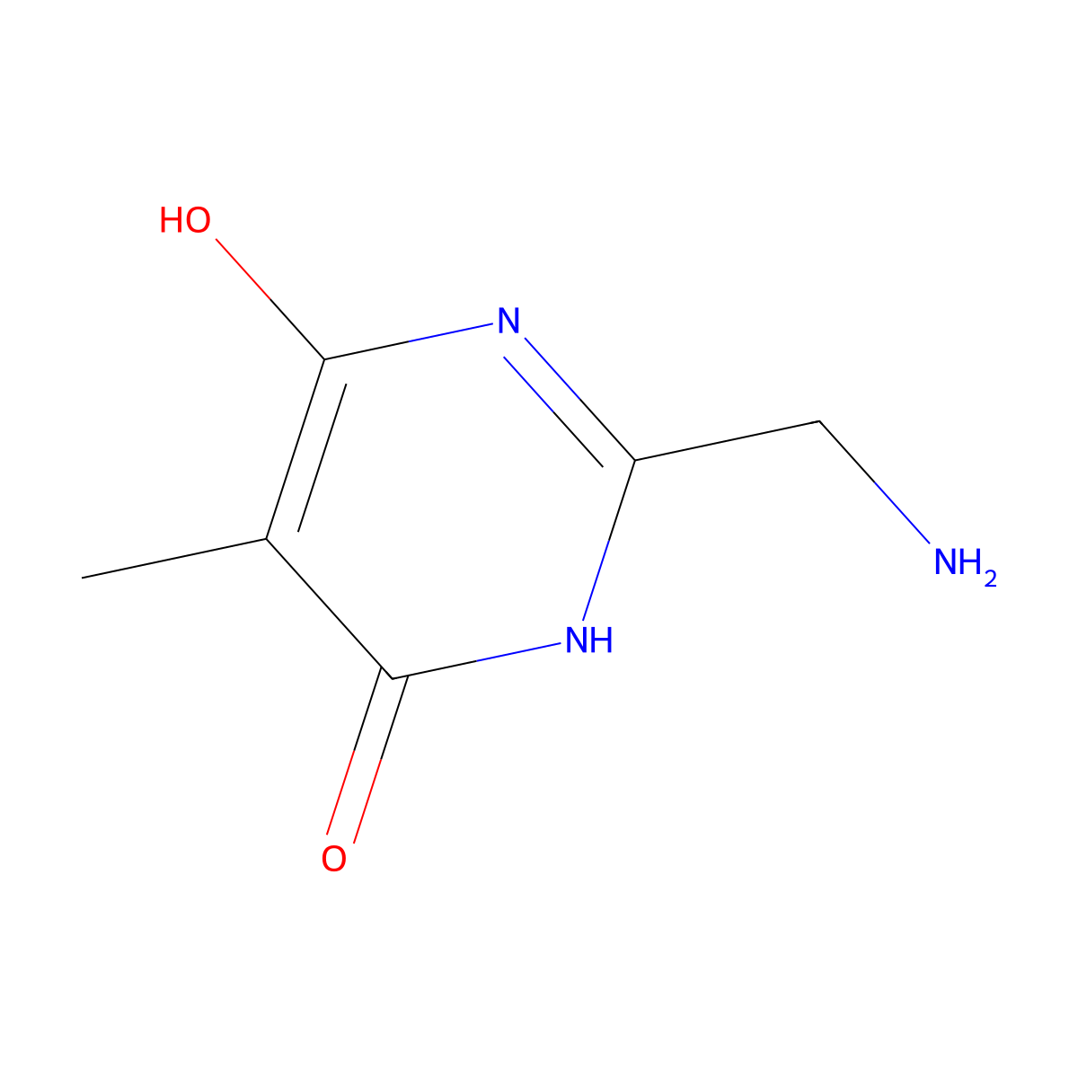 2-(Aminomethyl)-6-hydroxy-5-methyl-3,4-dihydropyrimidin-4-one molecular structure, CAS 1343694-33-6