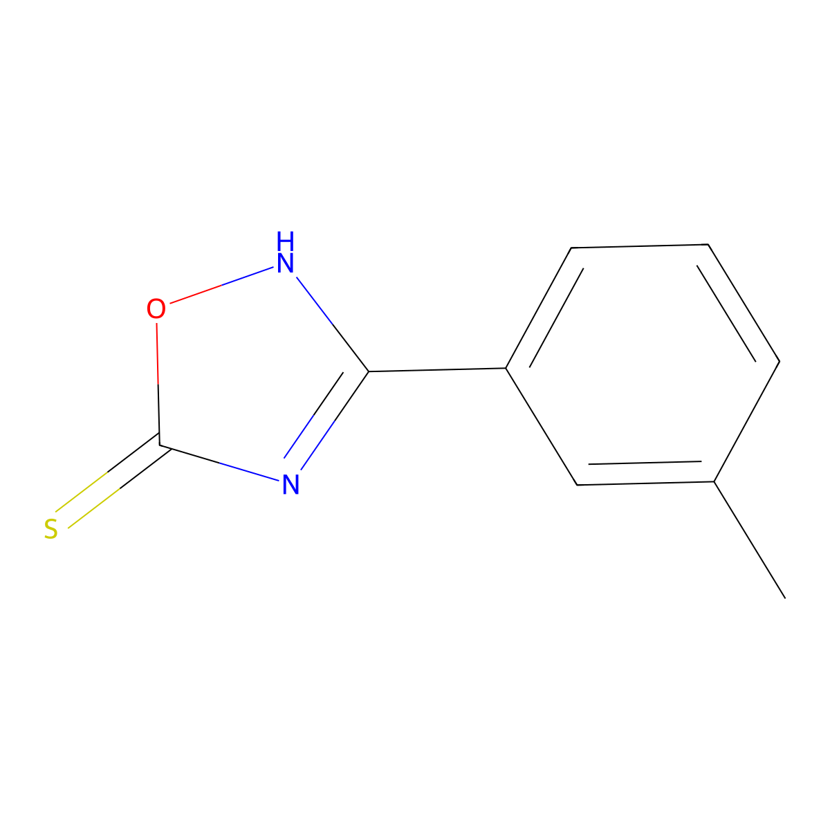 3-(3-Methylphenyl)-1,2,4-oxadiazole-5-thiol molecular structure, CAS 1343700-58-2