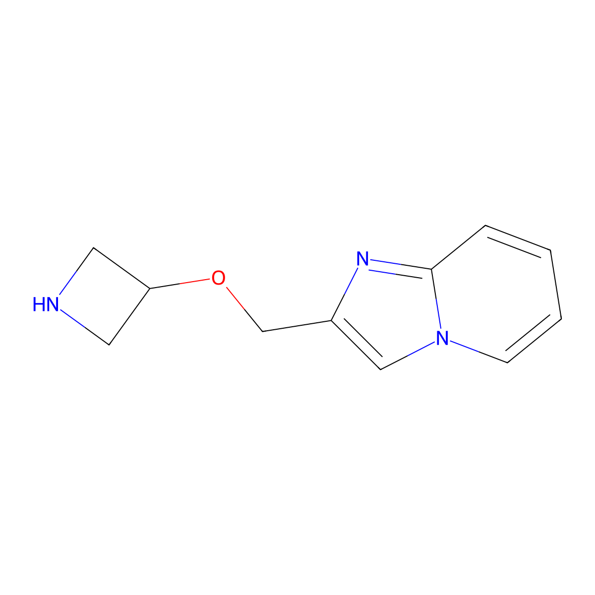 2-((Azetidin-3-yloxy)methyl)imidazo[1,2-a]pyridine molecular structure, CAS 1343701-06-3