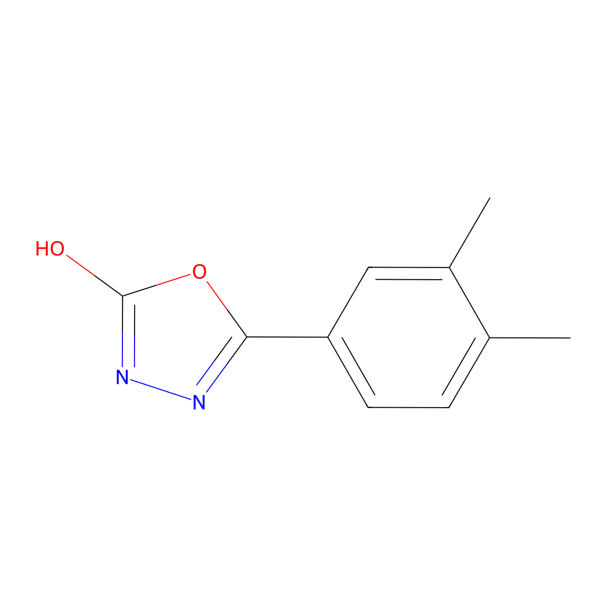 5-(3,4-Dimethylphenyl)-1,3,4-oxadiazol-2-ol molecular structure, CAS 1343702-48-6