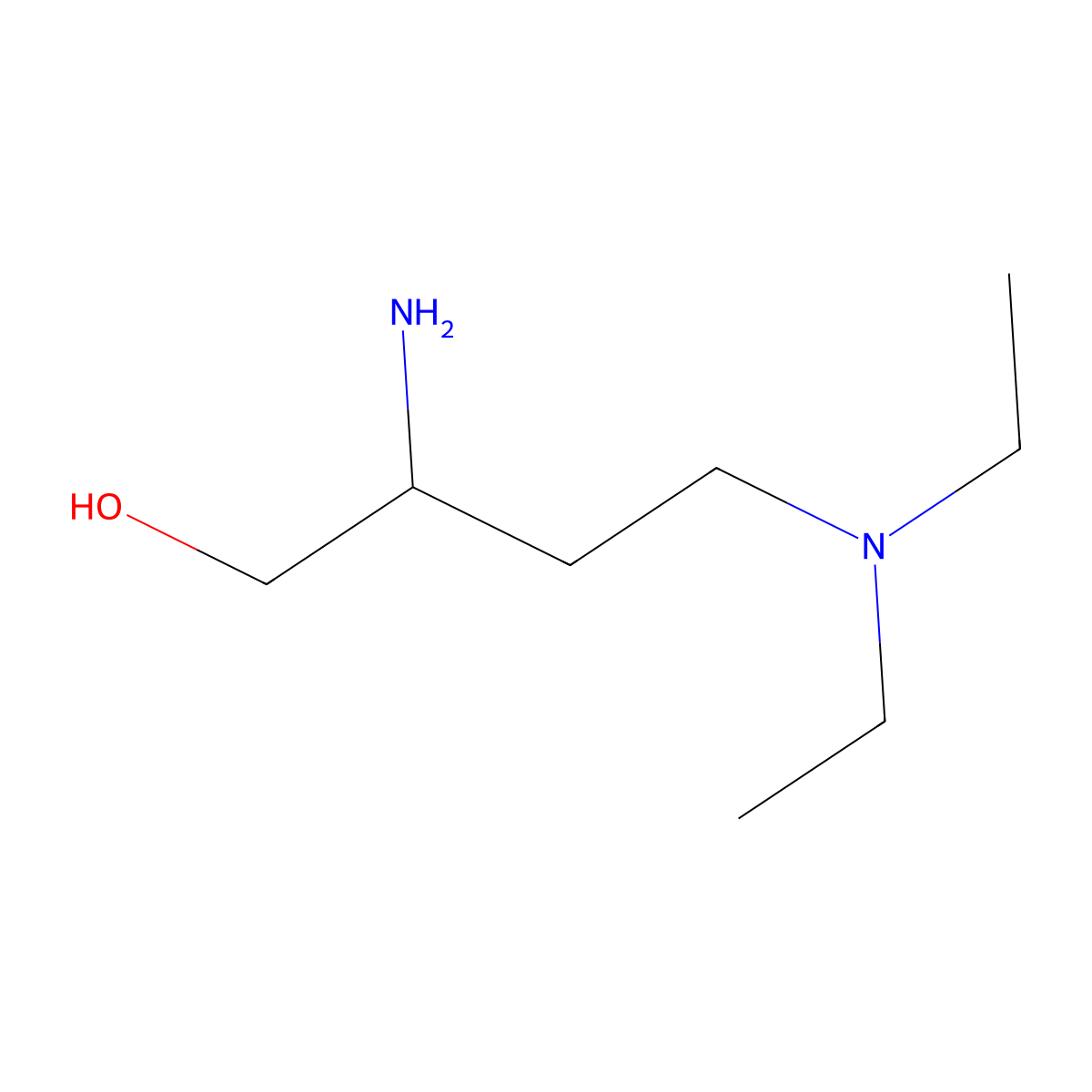 2-Amino-4-(diethylamino)butan-1-ol molecular structure, CAS 1343702-99-7