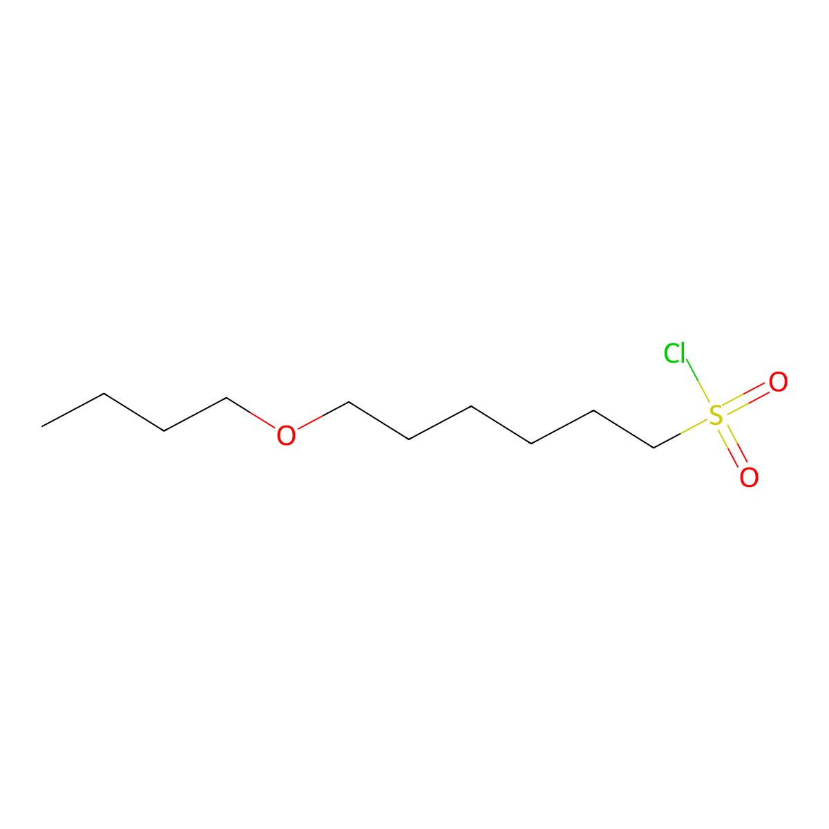 6-Butoxyhexane-1-sulfonyl chloride molecular structure, CAS 1343708-43-9