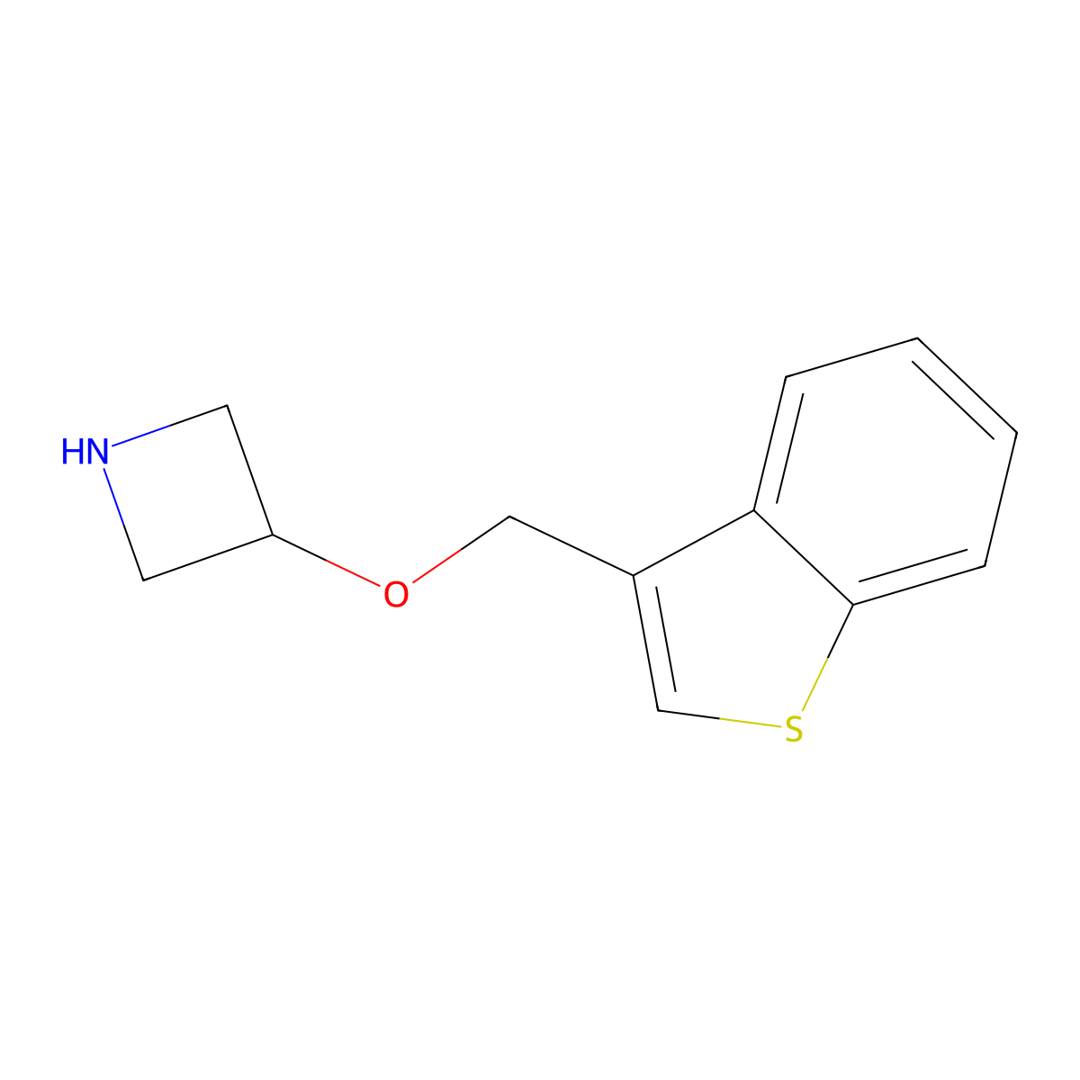 3-(Benzo[b]thiophen-3-ylmethoxy)azetidine molecular structure, CAS 1343710-21-3