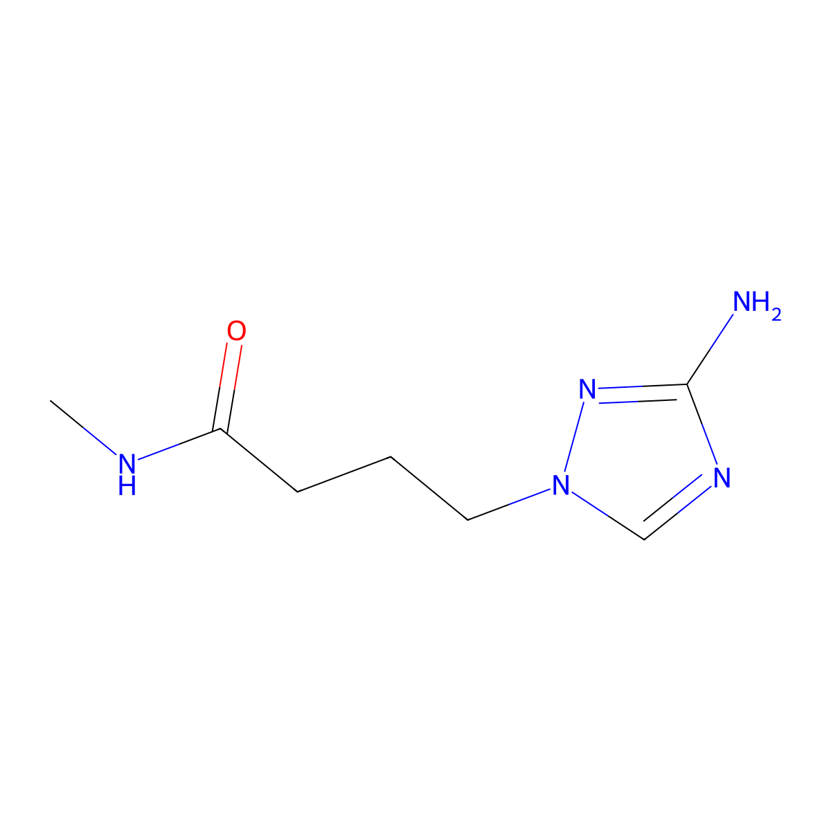 4-(3-Amino-1h-1,2,4-triazol-1-yl)-N-methylbutanamide molecular structure, CAS 1343722-58-6
