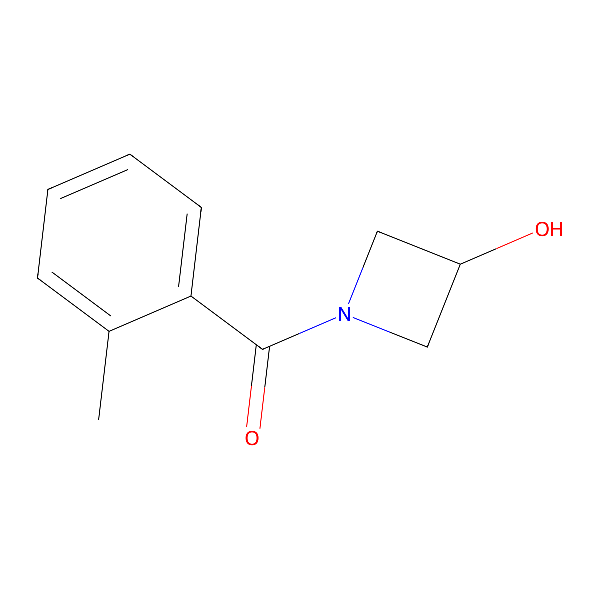1-(2-Methylbenzoyl)azetidin-3-ol molecular structure, CAS 1343724-11-7