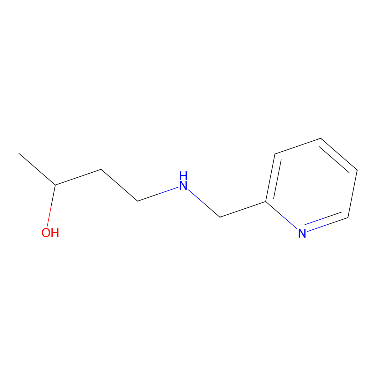 4-((Pyridin-2-ylmethyl)amino)butan-2-ol molecular structure, CAS 1343752-88-4
