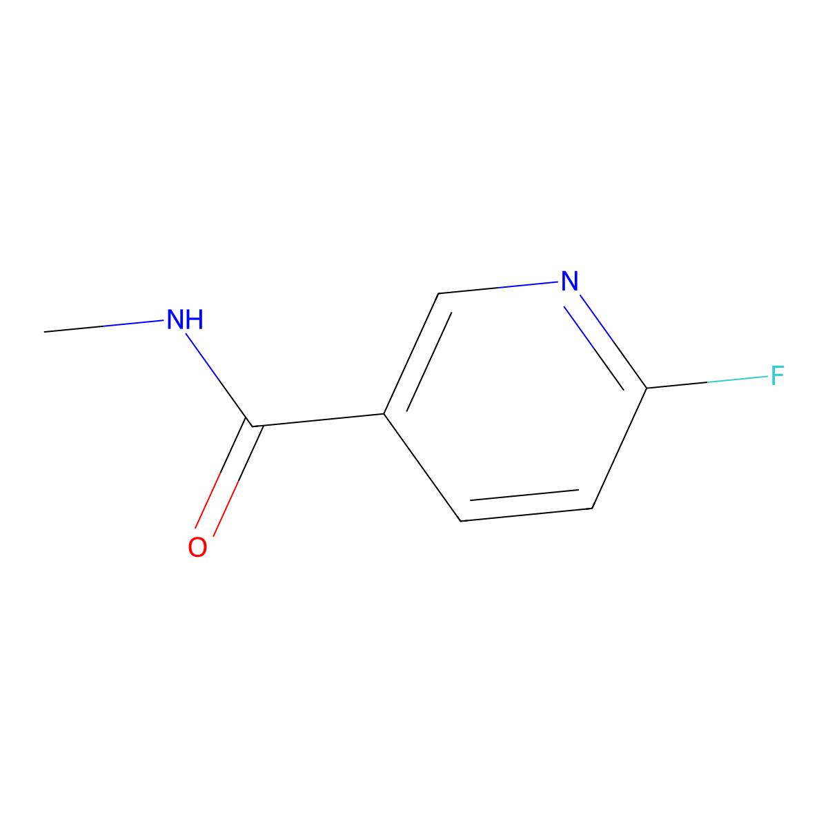 6-Fluoro-N-methylnicotinamide molecular structure, CAS 1343755-04-3