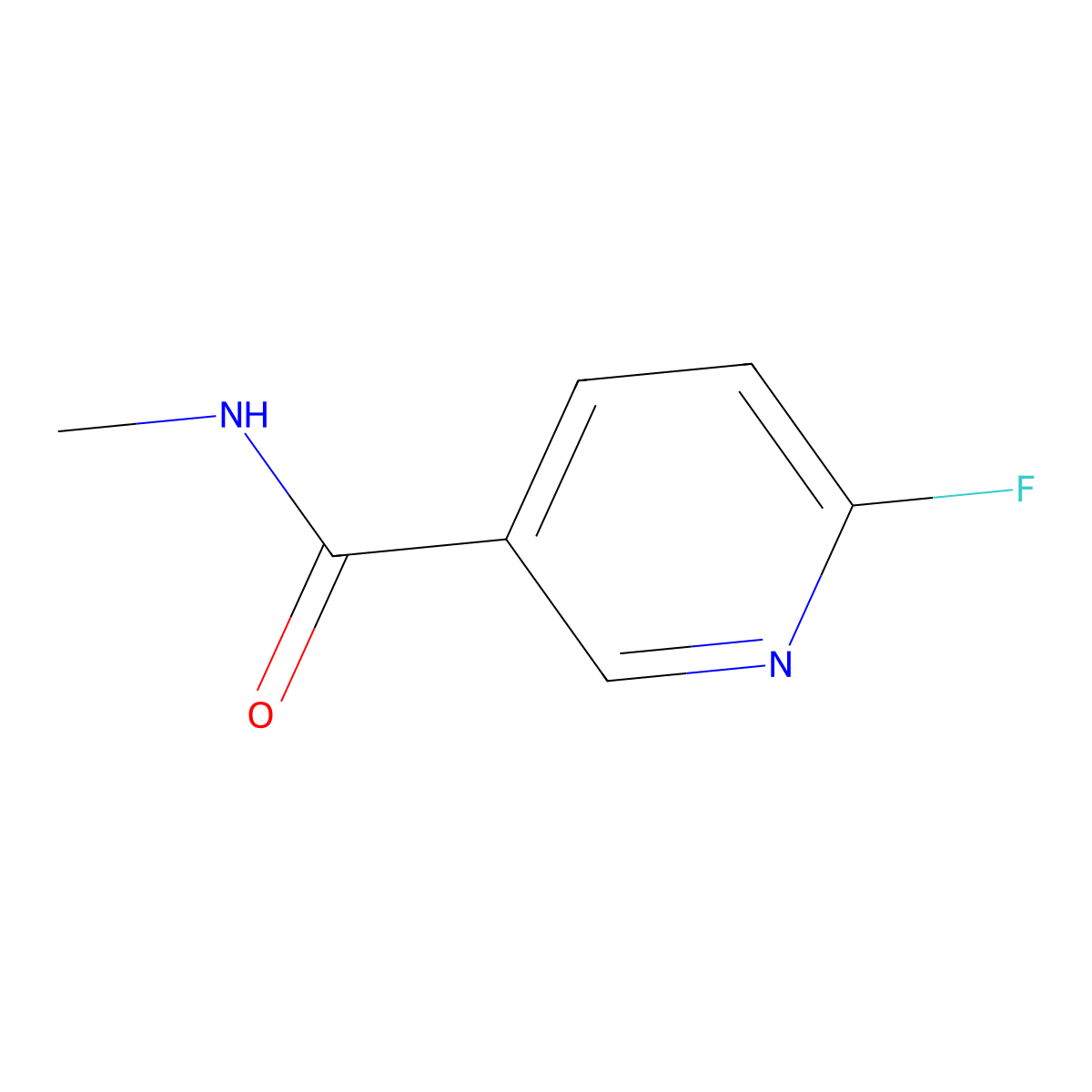 6-Fluoro-N-methylnicotinamide molecular structure, CAS 1343755-04-3