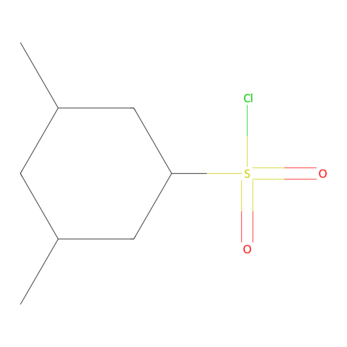 3,5-Dimethylcyclohexane-1-sulfonyl chloride molecular structure, CAS 1343757-41-4