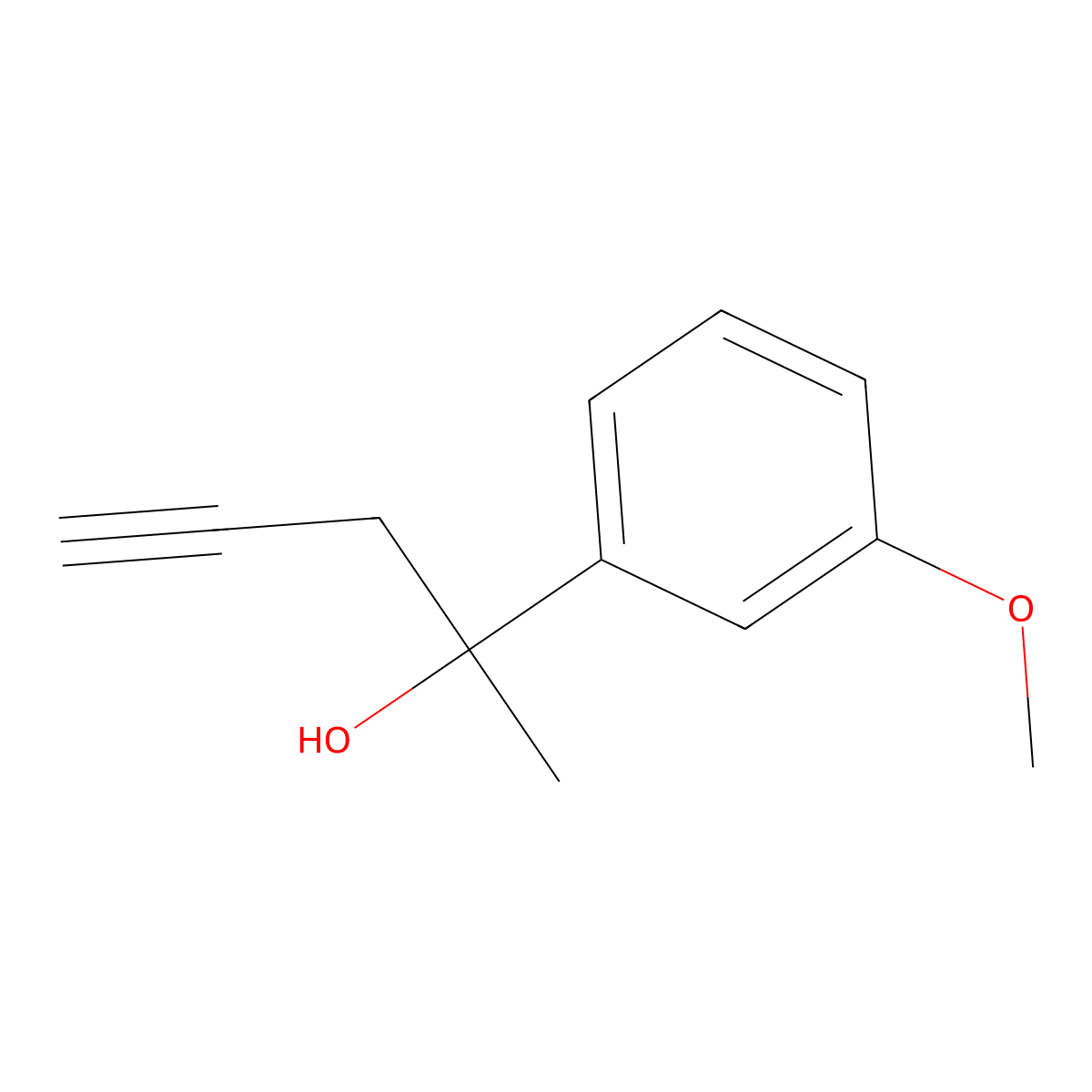 2-(3-Methoxyphenyl)-4-pentyn-2-ol molecular structure, CAS 1343765-41-2