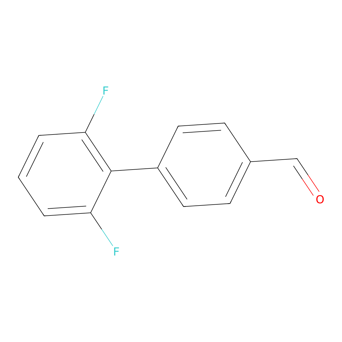 2',6'-Difluoro-[1,1'-biphenyl]-4-carbaldehyde molecular structure, CAS 1343766-21-1