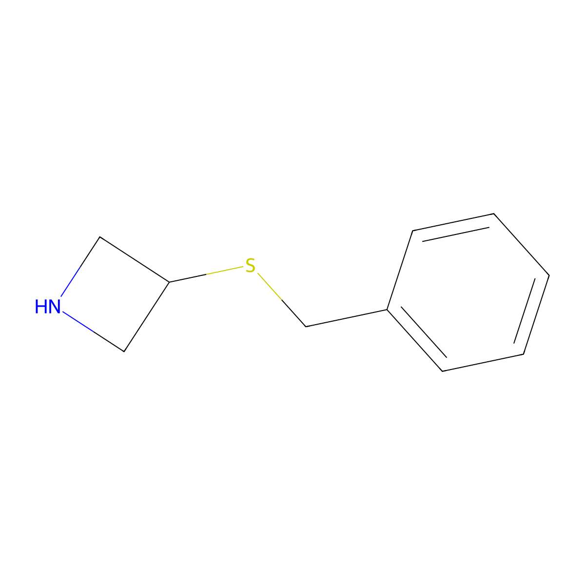 3-(Benzylsulfanyl)azetidine molecular structure, CAS 1343775-04-1