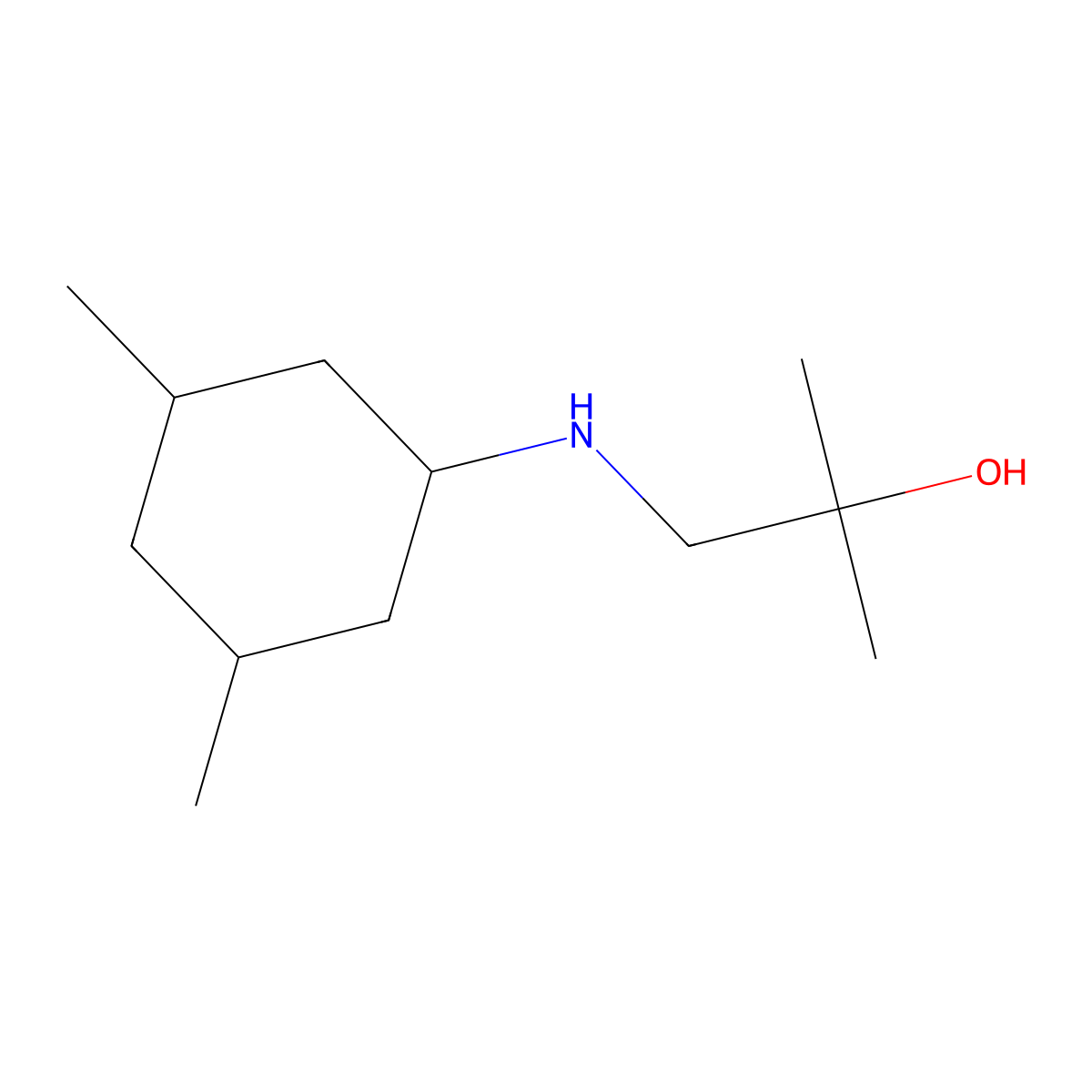 1-[(3,5-Dimethylcyclohexyl)amino]-2-methylpropan-2-ol molecular structure, CAS 1343786-82-2
