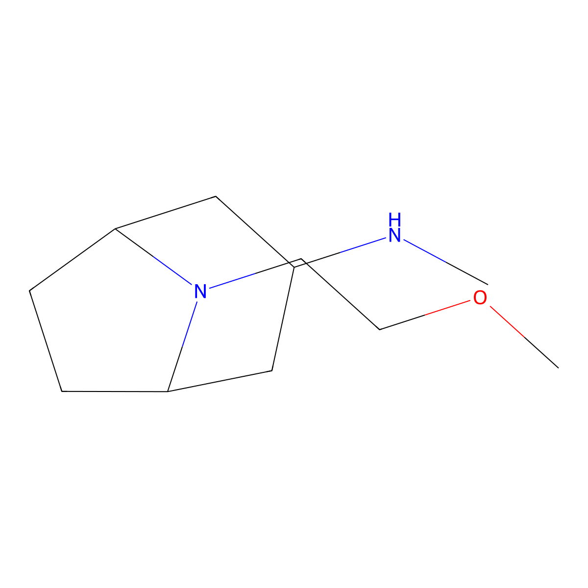 8-(2-methoxyethyl)-N-methyl-8-azabicyclo[3.2.1]octan-3-amine molecular structure, CAS 1343794-08-0