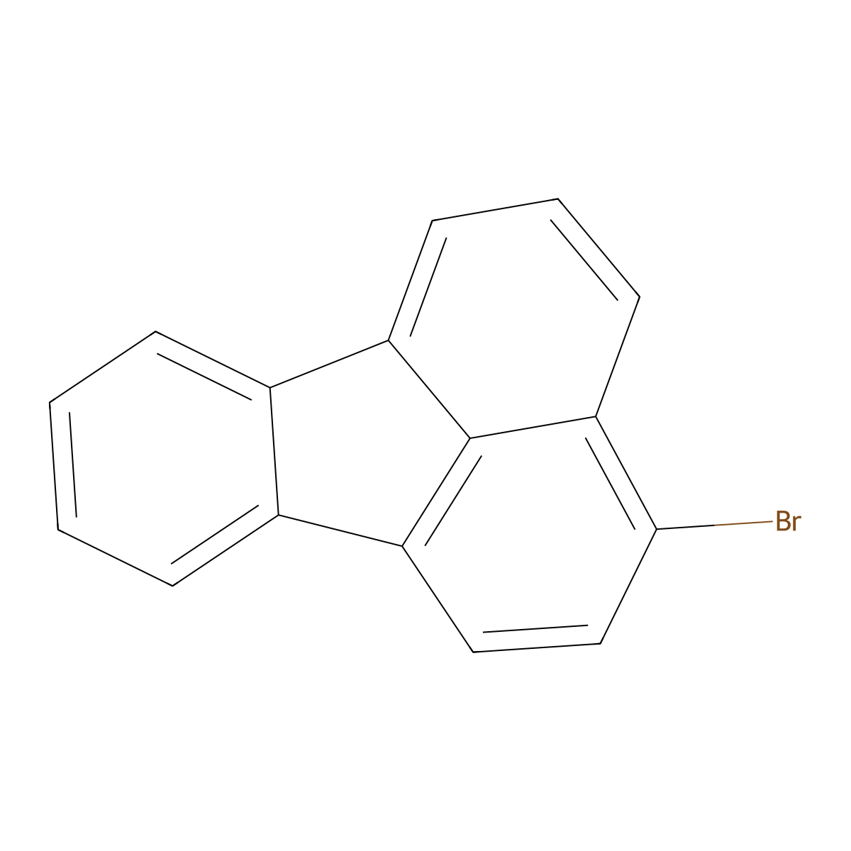 3-Bromofluoranthene molecular structure, CAS 13438-50-1