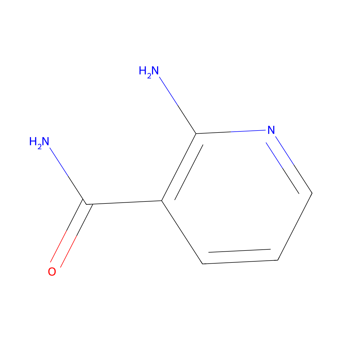 2-Aminopyridine-3-carboxamide molecular structure, CAS 13438-65-8