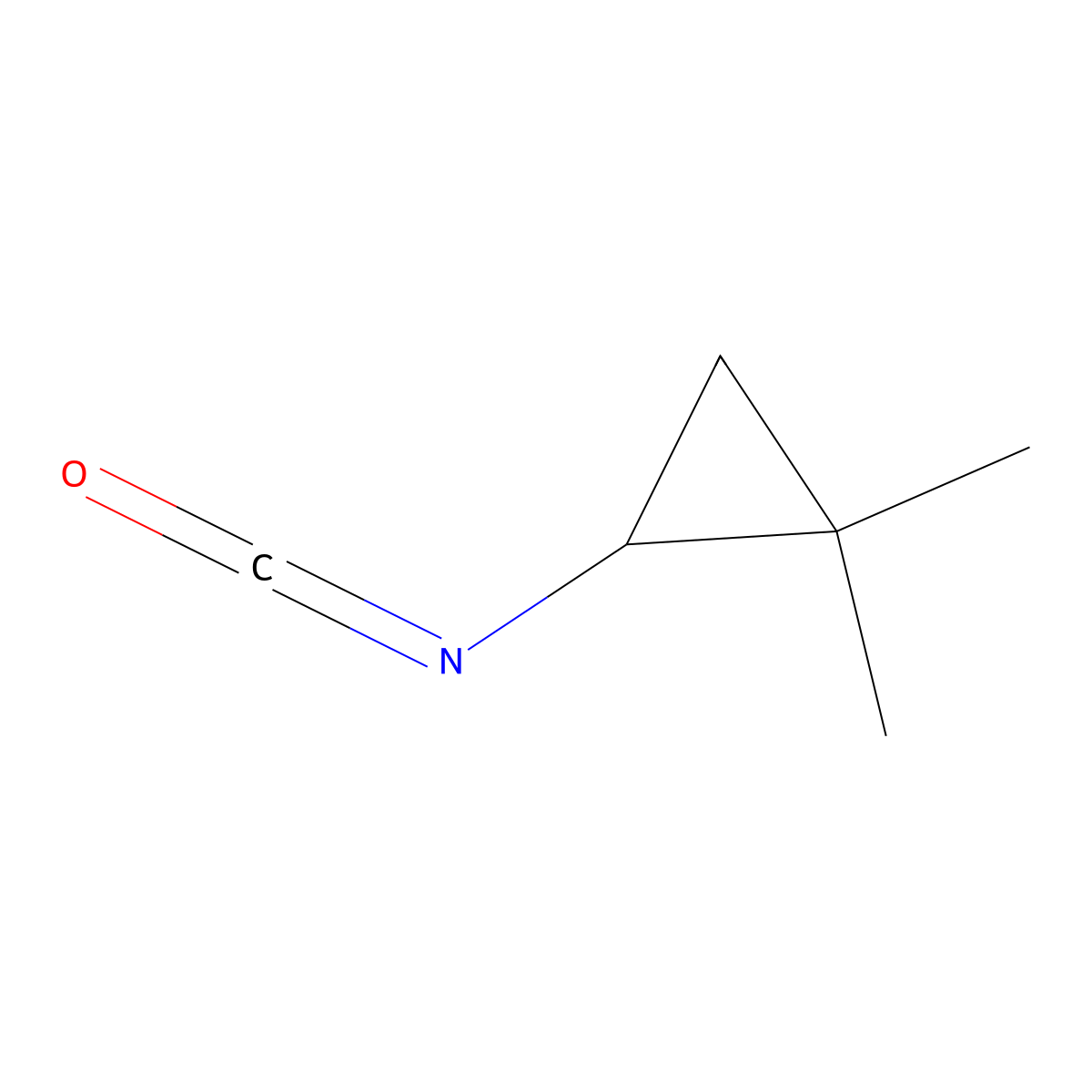 2-Isocyanato-1,1-dimethylcyclopropane molecular structure, CAS 1343804-58-9