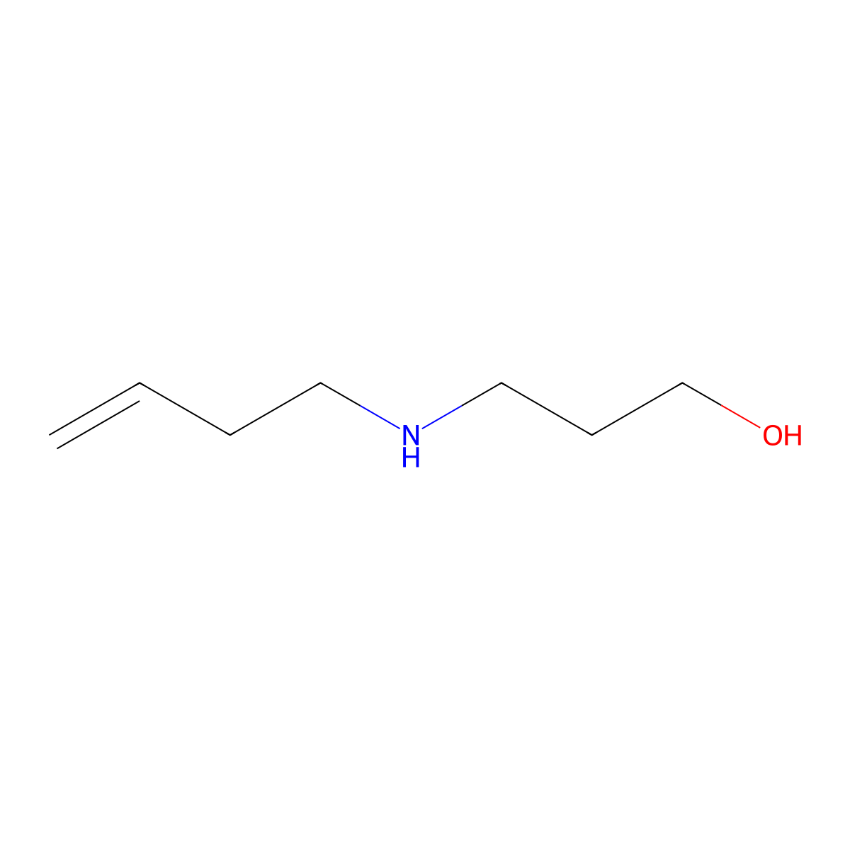 3-(But-3-en-1-ylamino)propan-1-ol molecular structure, CAS 1343804-75-0