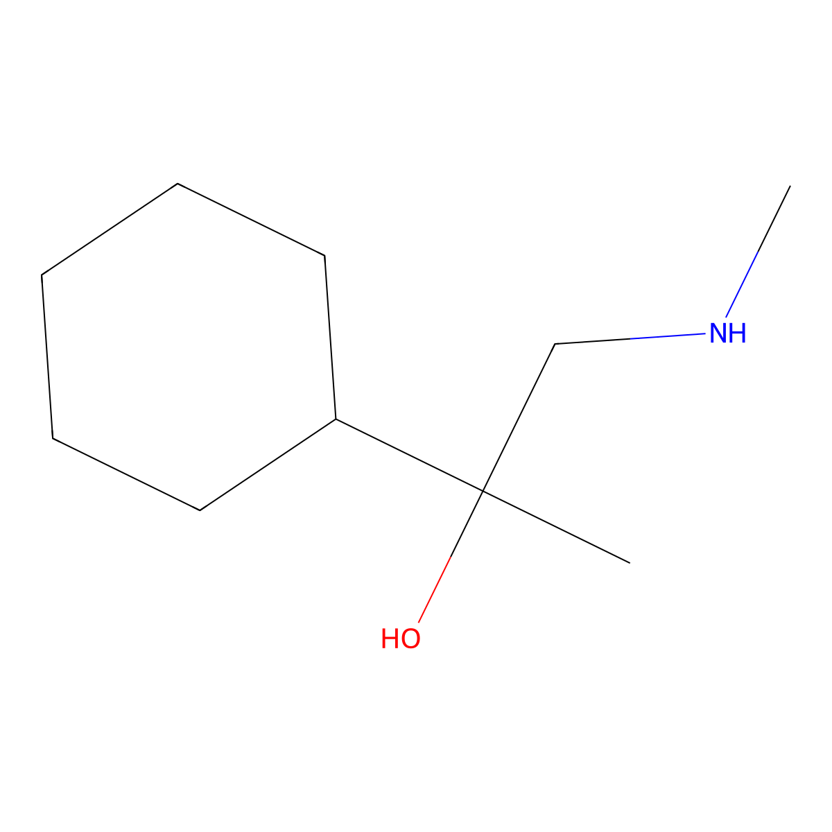 2-Cyclohexyl-1-(methylamino)propan-2-ol molecular structure, CAS 1343807-02-2