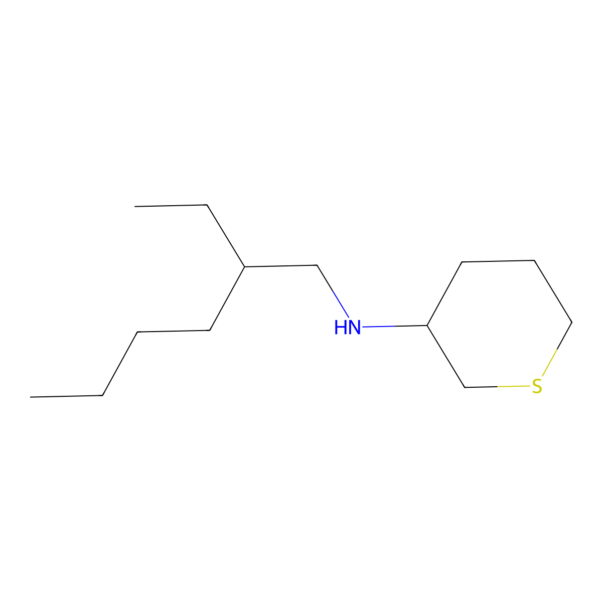 N-(2-ethylhexyl)thian-3-amine molecular structure, CAS 1343816-86-3