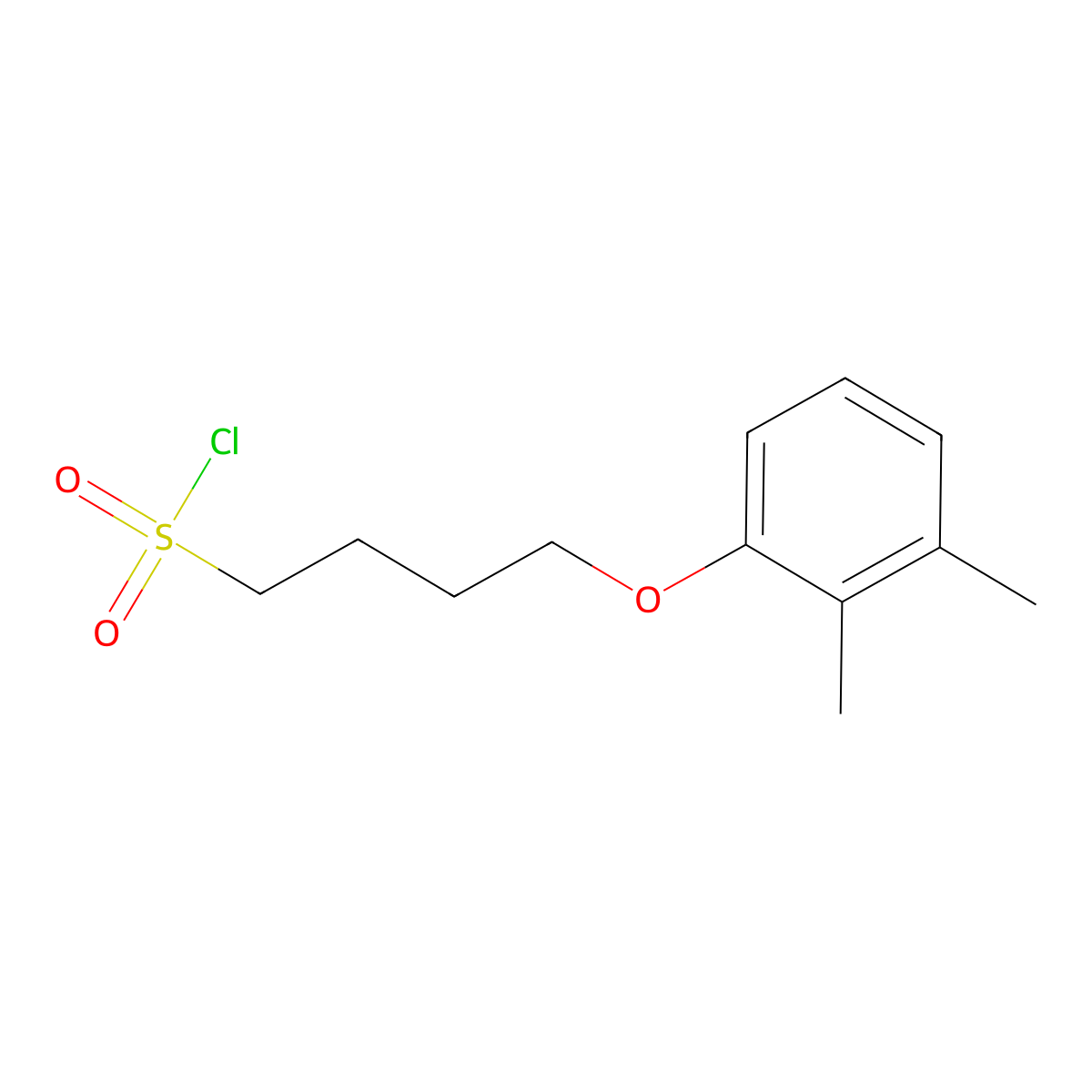 4-(2,3-Dimethylphenoxy)butane-1-sulfonyl chloride molecular structure, CAS 1343816-97-6