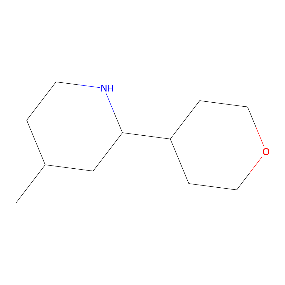 4-Methyl-2-(oxan-4-yl)piperidine molecular structure, CAS 1343824-65-6
