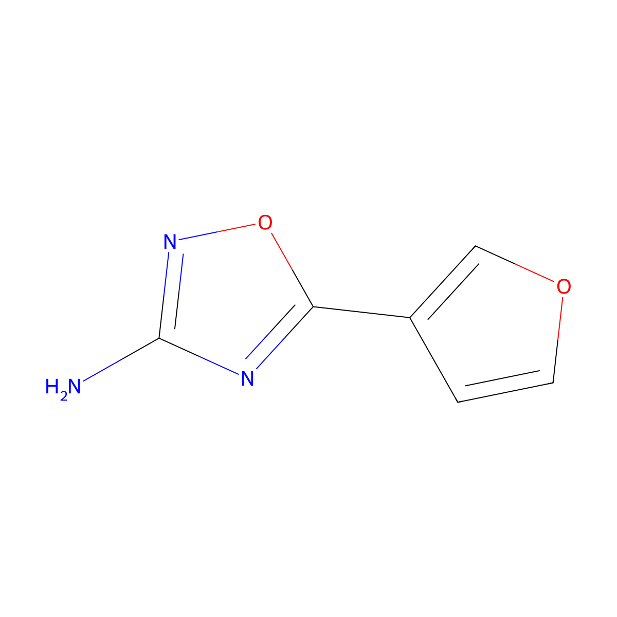 5-(Furan-3-yl)-1,2,4-oxadiazol-3-amine molecular structure, CAS 1343826-27-6