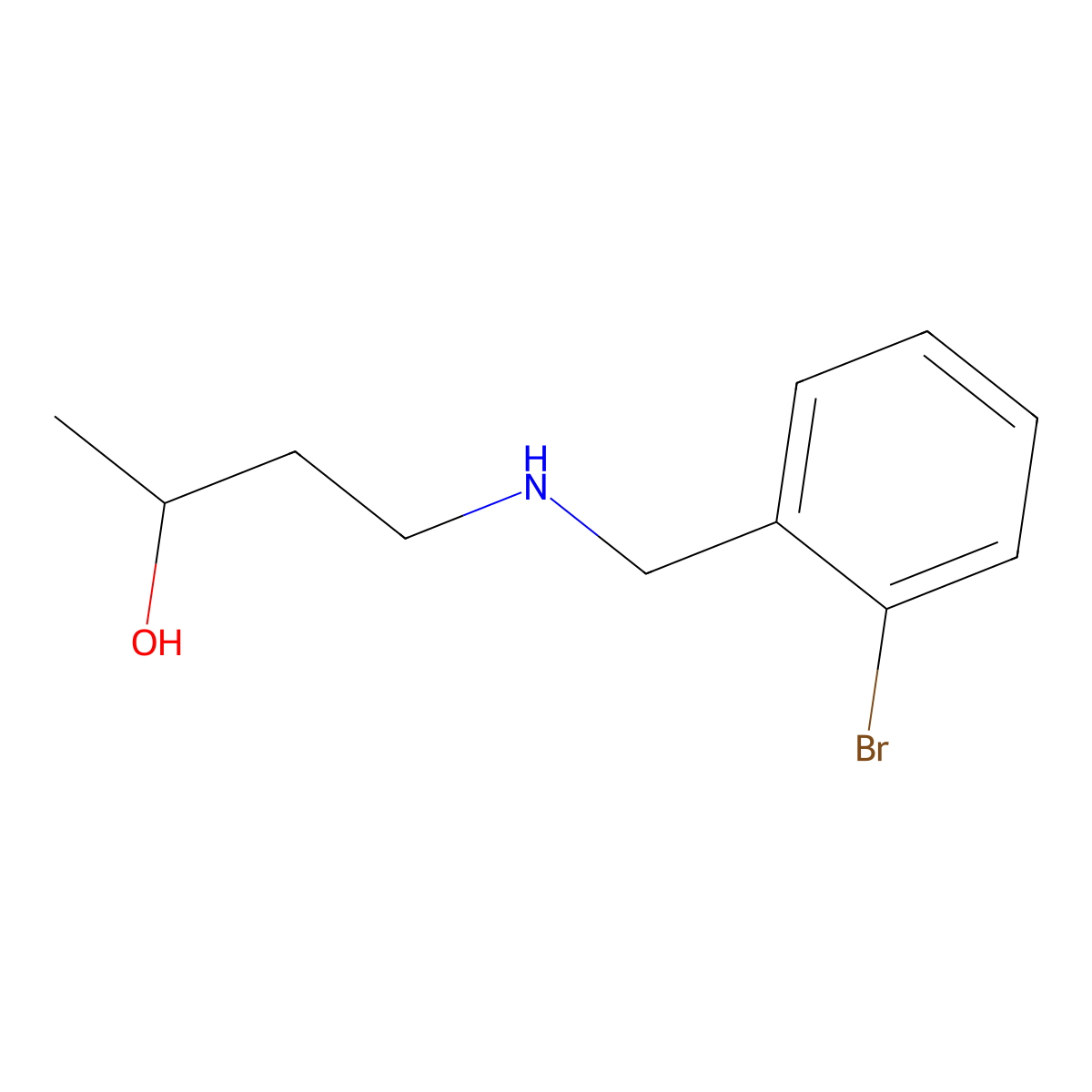 4-{[(2-Bromophenyl)methyl]amino}butan-2-ol molecular structure, CAS 1343827-04-2