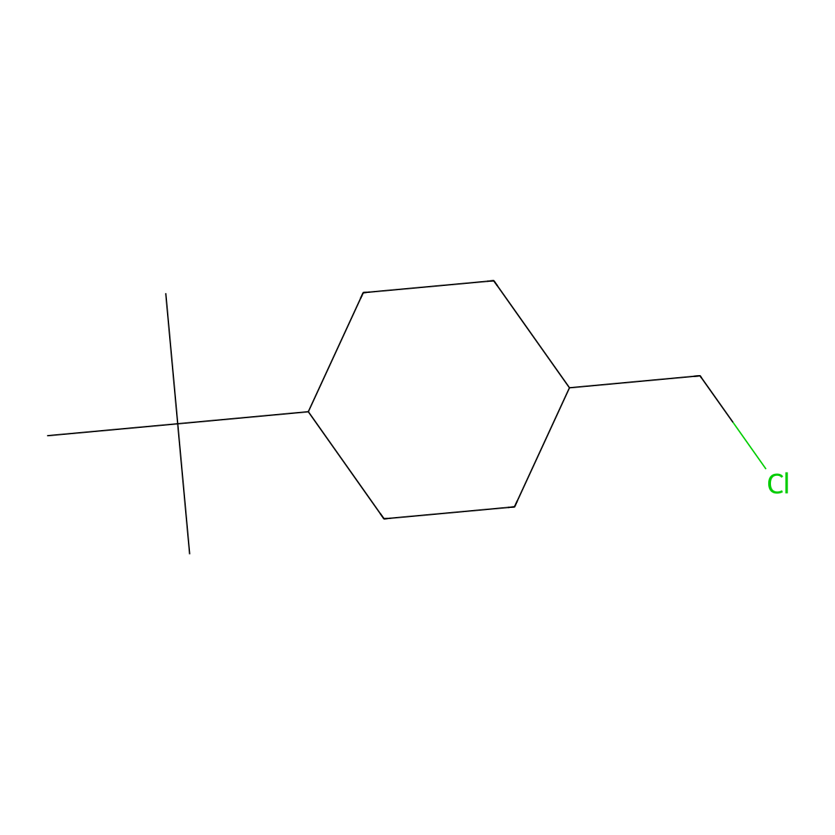 1-Tert-butyl-4-(chloromethyl)cyclohexane molecular structure, CAS 1343832-88-1