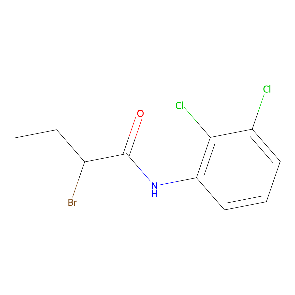 2-Bromo-N-(2,3-dichlorophenyl)butanamide molecular structure, CAS 1343846-19-4