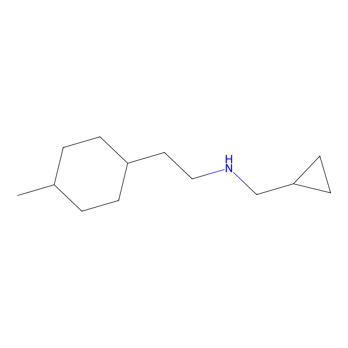 (Cyclopropylmethyl)[2-(4-methylcyclohexyl)ethyl]amine molecular structure, CAS 1343846-89-8