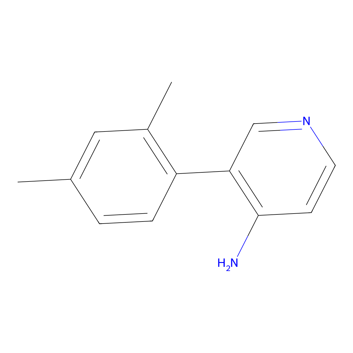 3-(2,4-Dimethylphenyl)pyridin-4-amine molecular structure, CAS 1343847-73-3