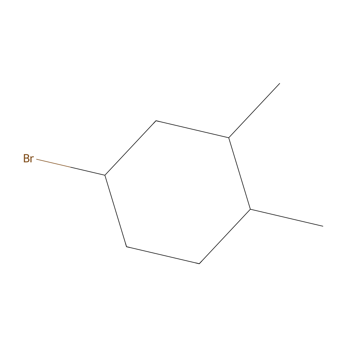4-Bromo-1,2-dimethylcyclohexane molecular structure, CAS 1343848-20-3