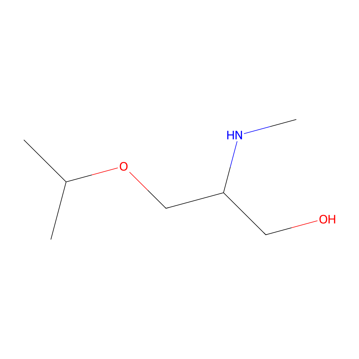 2-(Methylamino)-3-(propan-2-yloxy)propan-1-ol molecular structure, CAS 1343851-81-9