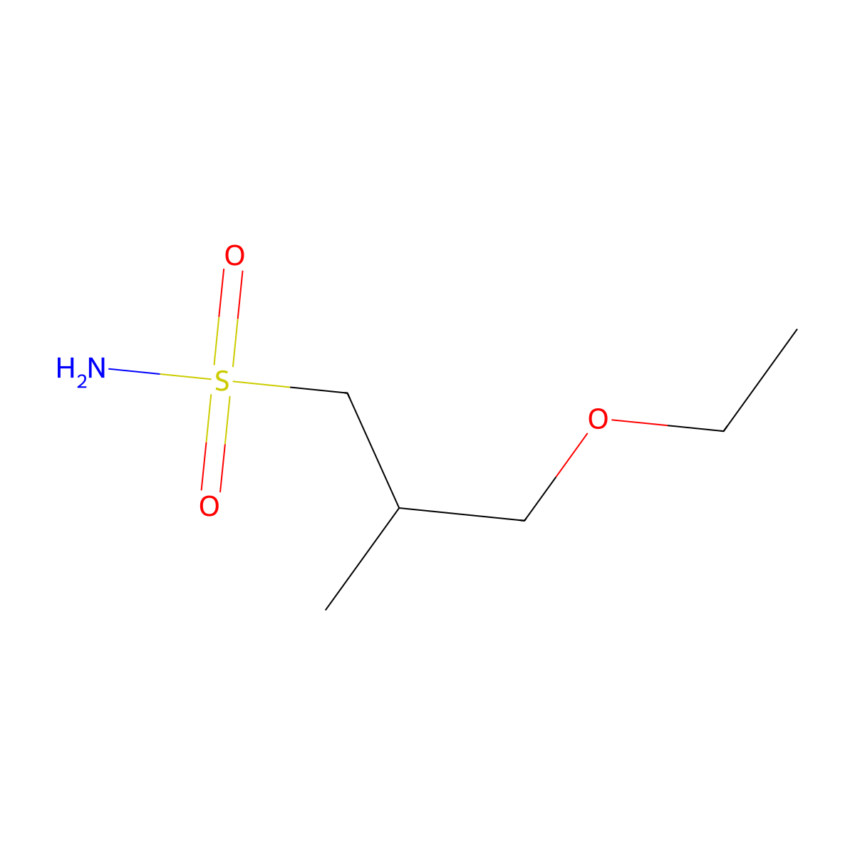 3-Ethoxy-2-methylpropane-1-sulfonamide molecular structure, CAS 1343854-89-6