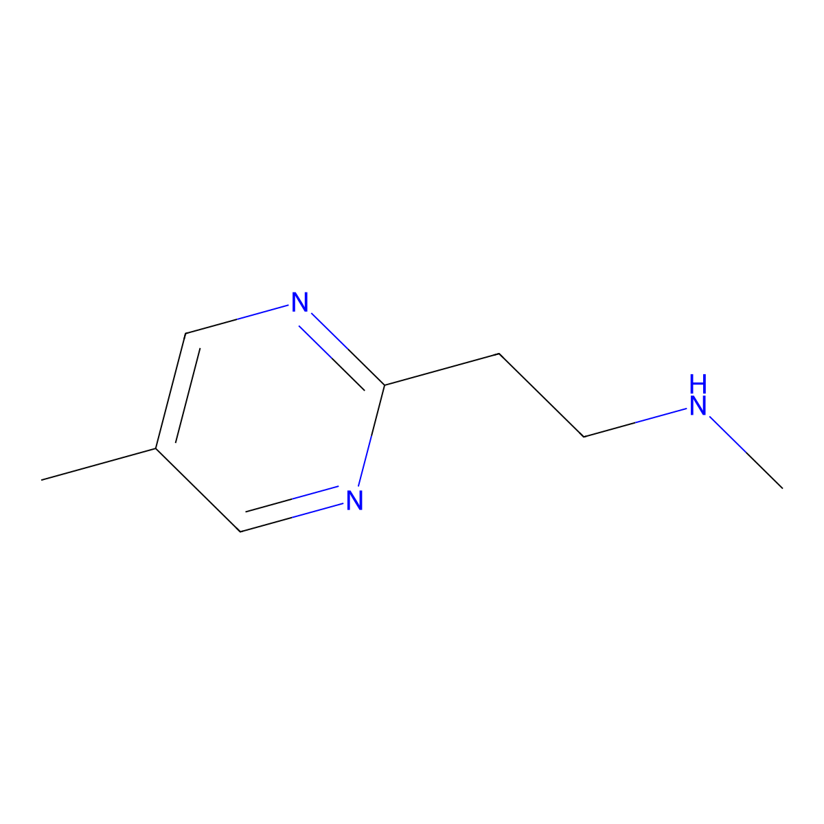 Methyl[2-(5-methylpyrimidin-2-YL)ethyl]amine molecular structure, CAS 1343861-37-9