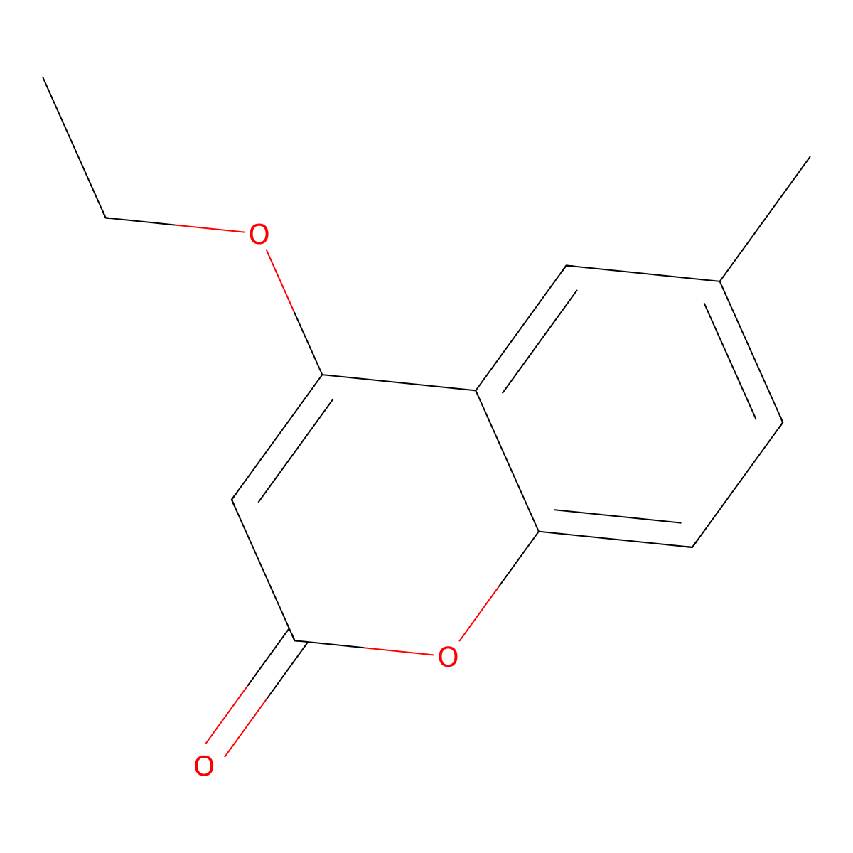 4-Ethoxy-6-methylchromen-2-one molecular structure, CAS 134387-85-2