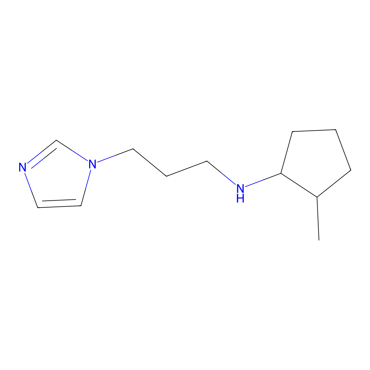N-[3-(1H-Imidazol-1-yl)propyl]-2-methylcyclopentan-1-amine molecular structure, CAS 1343872-02-5