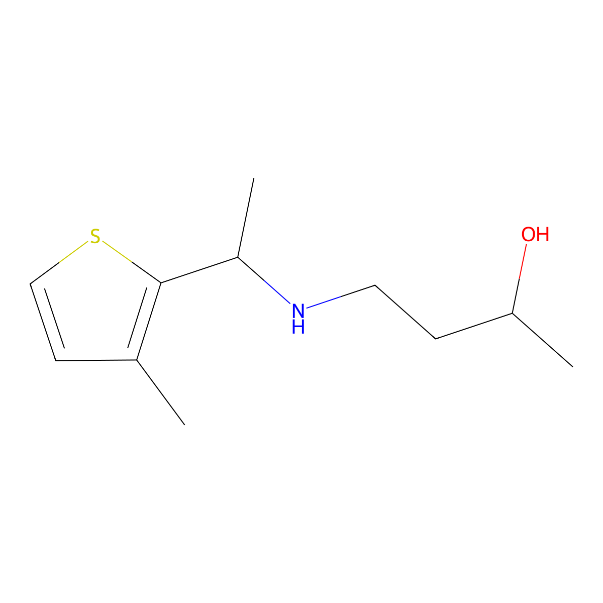 4-{[1-(3-Methylthiophen-2-yl)ethyl]amino}butan-2-ol molecular structure, CAS 1343876-42-5