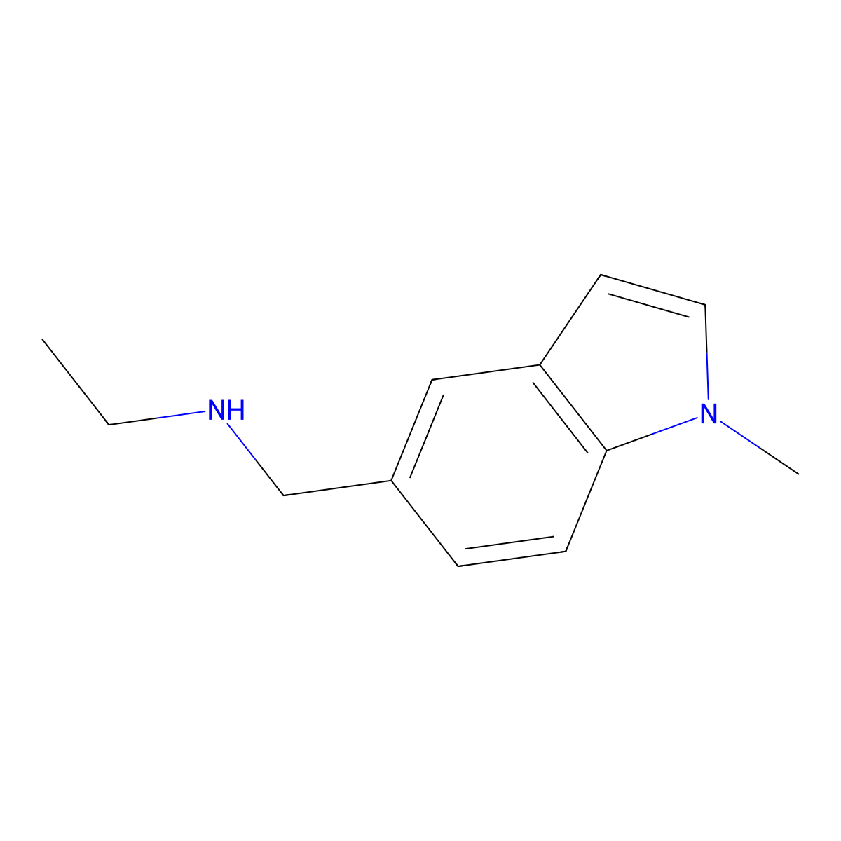 Ethyl[(1-methyl-1H-indol-5-yl)methyl]amine molecular structure, CAS 1343881-00-4