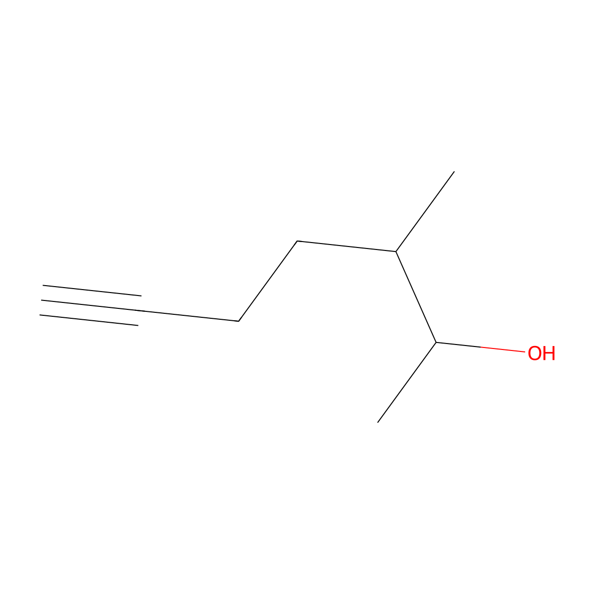 3-Methylhept-6-YN-2-OL molecular structure, CAS 1343893-25-3