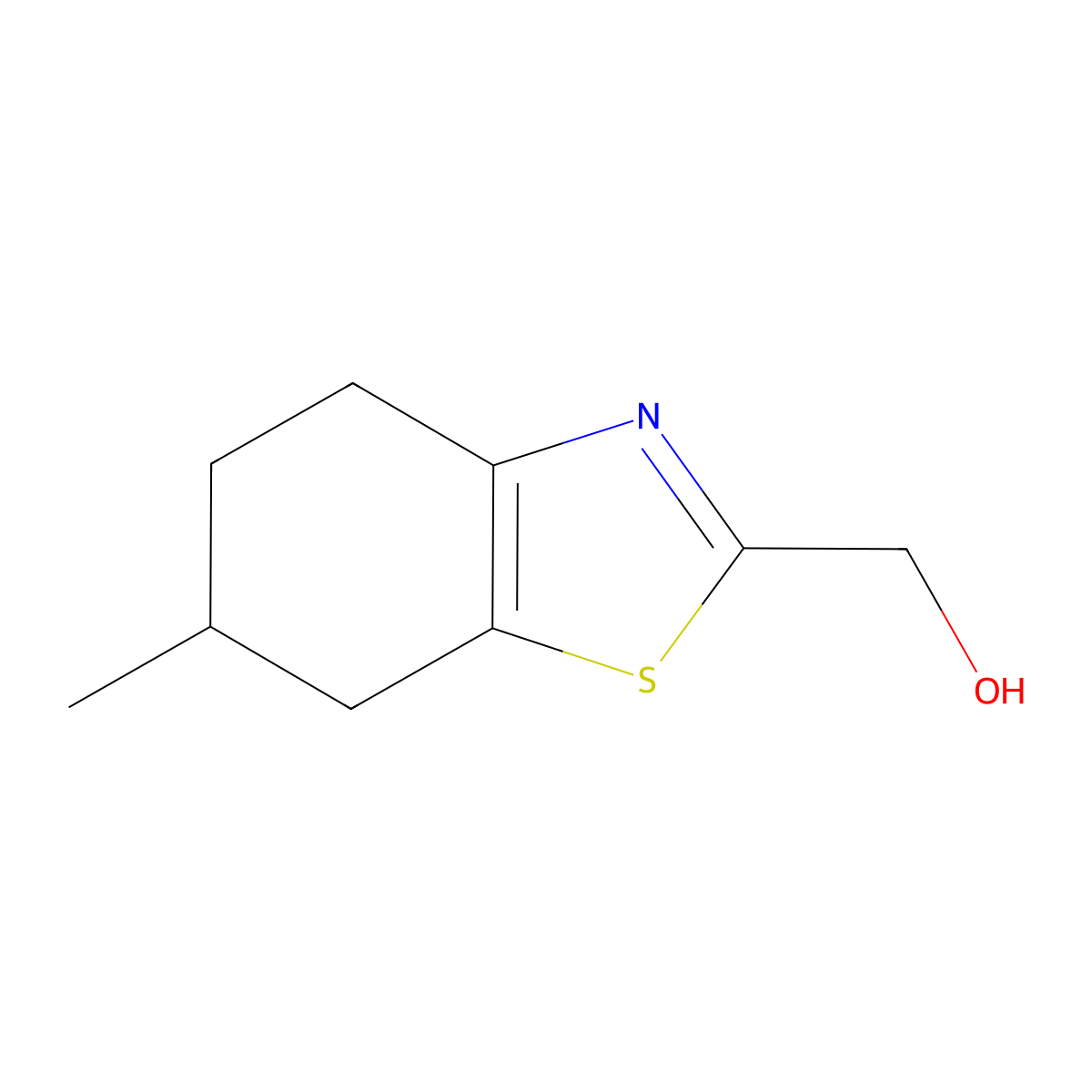 (6-Methyl-4,5,6,7-tetrahydro-1,3-benzothiazol-2-yl)methanol molecular structure, CAS 1343893-40-2