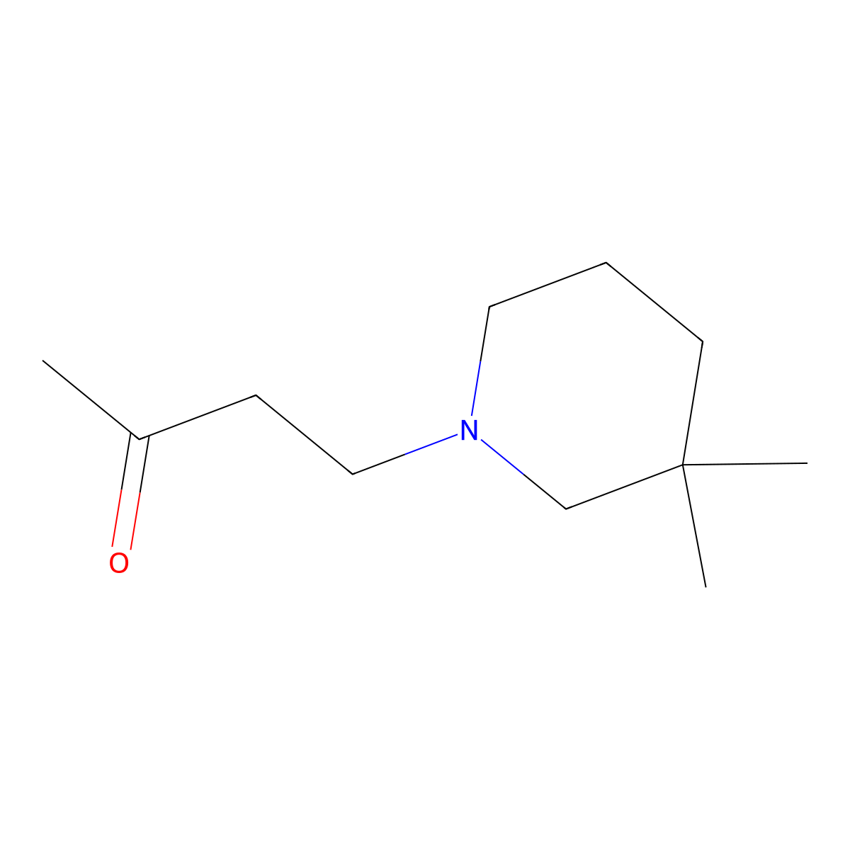4-(3,3-Dimethylpiperidin-1-yl)butan-2-one molecular structure, CAS 1343895-87-3