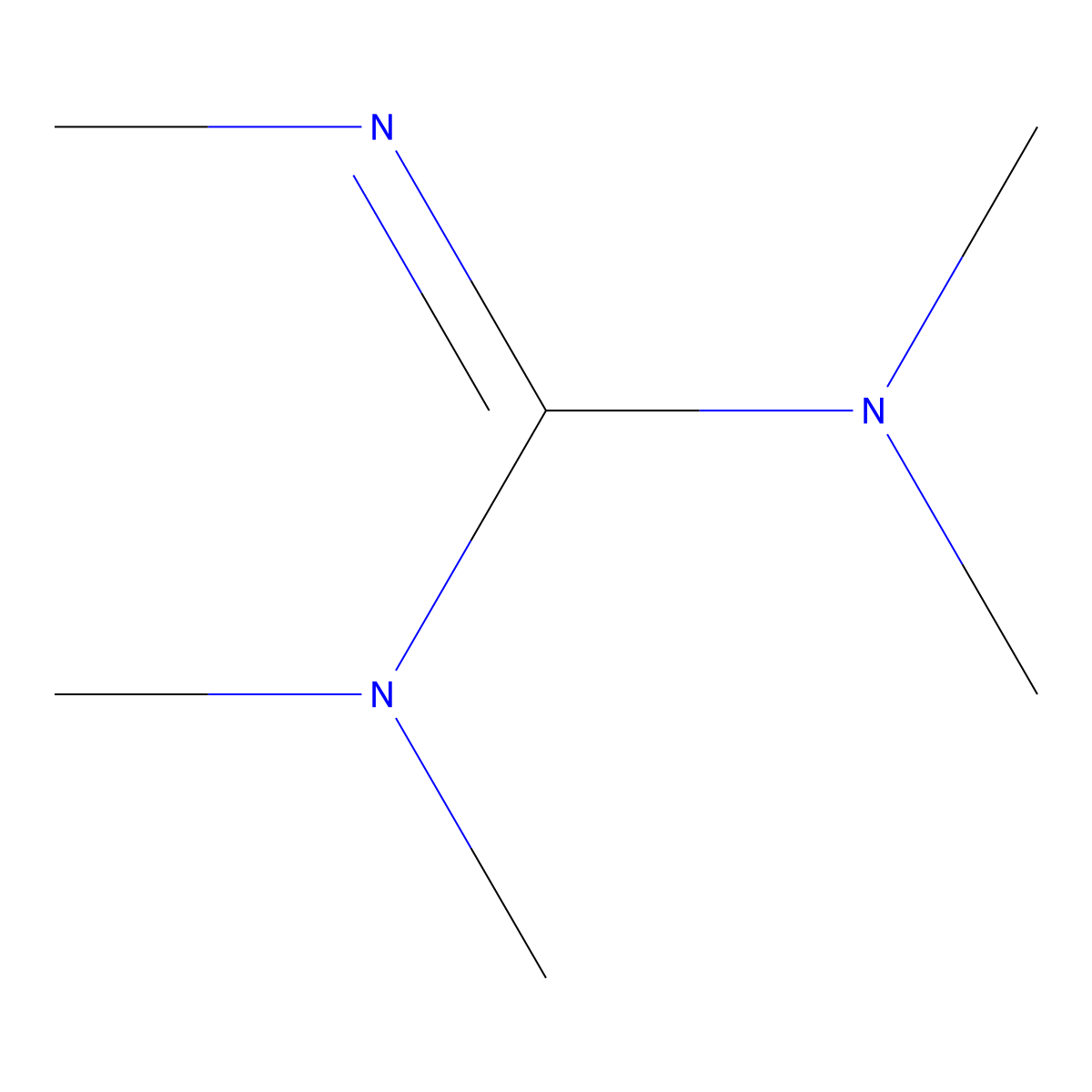 N,N,N',N',N''-Pentamethylguanidine molecular structure, CAS 13439-84-4