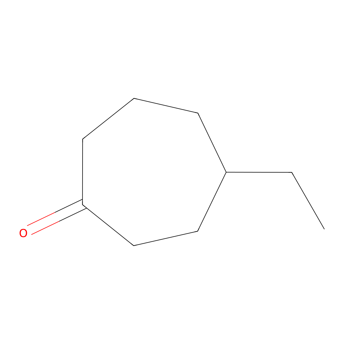 4-Ethylcycloheptan-1-one molecular structure, CAS 134390-78-6