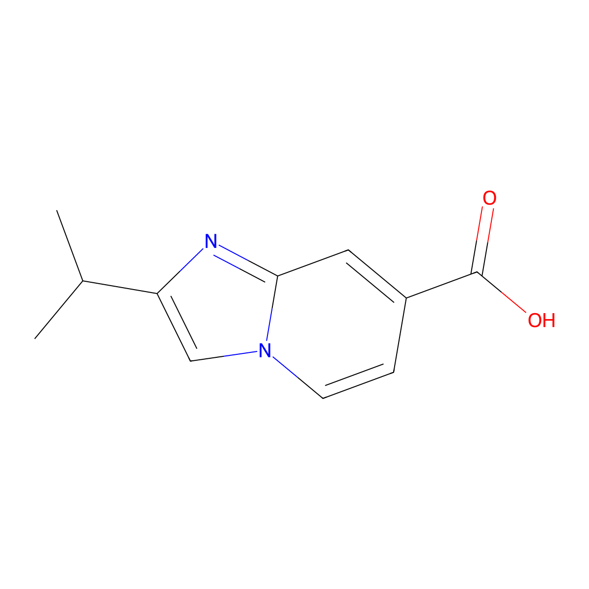2-(Propan-2-yl)imidazo[1,2-a]pyridine-7-carboxylic acid molecular structure, CAS 1343902-88-4