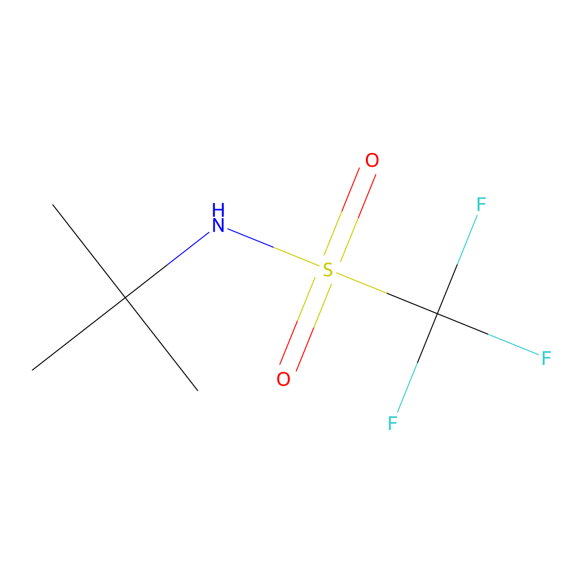 N-tert-butyl-1,1,1-trifluoromethanesulfonamide molecular structure, CAS 1343931-53-2