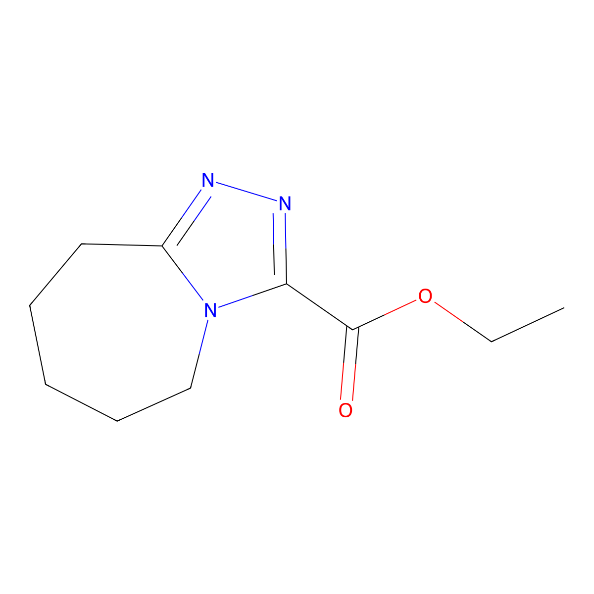 ethyl 6,7,8,9-tetrahydro-5H-[1,2,4]triazolo[4,3-a]azepine-3-carboxylate molecular structure, CAS 1343938-27-1